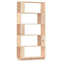 Voir la diapositive 2 : VIDAXL Bibliotheque/Separateur de piece 80x25x163,5 cm Pin solide