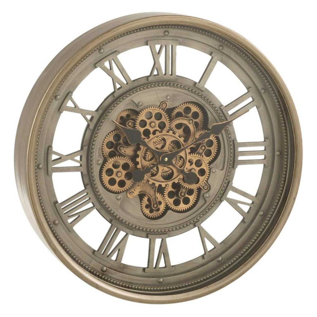 Paris Prix Horloge Murale en Métal  Mécanisme  60cm Gris