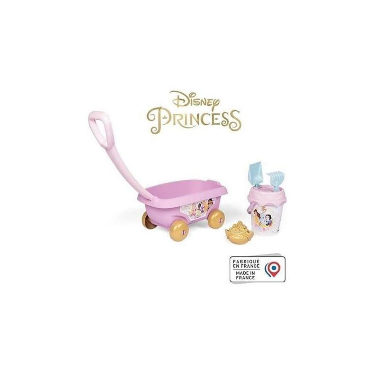 SMOBY Smoby - Disney Princesses - Chariot de plage avec seau +accessoires -