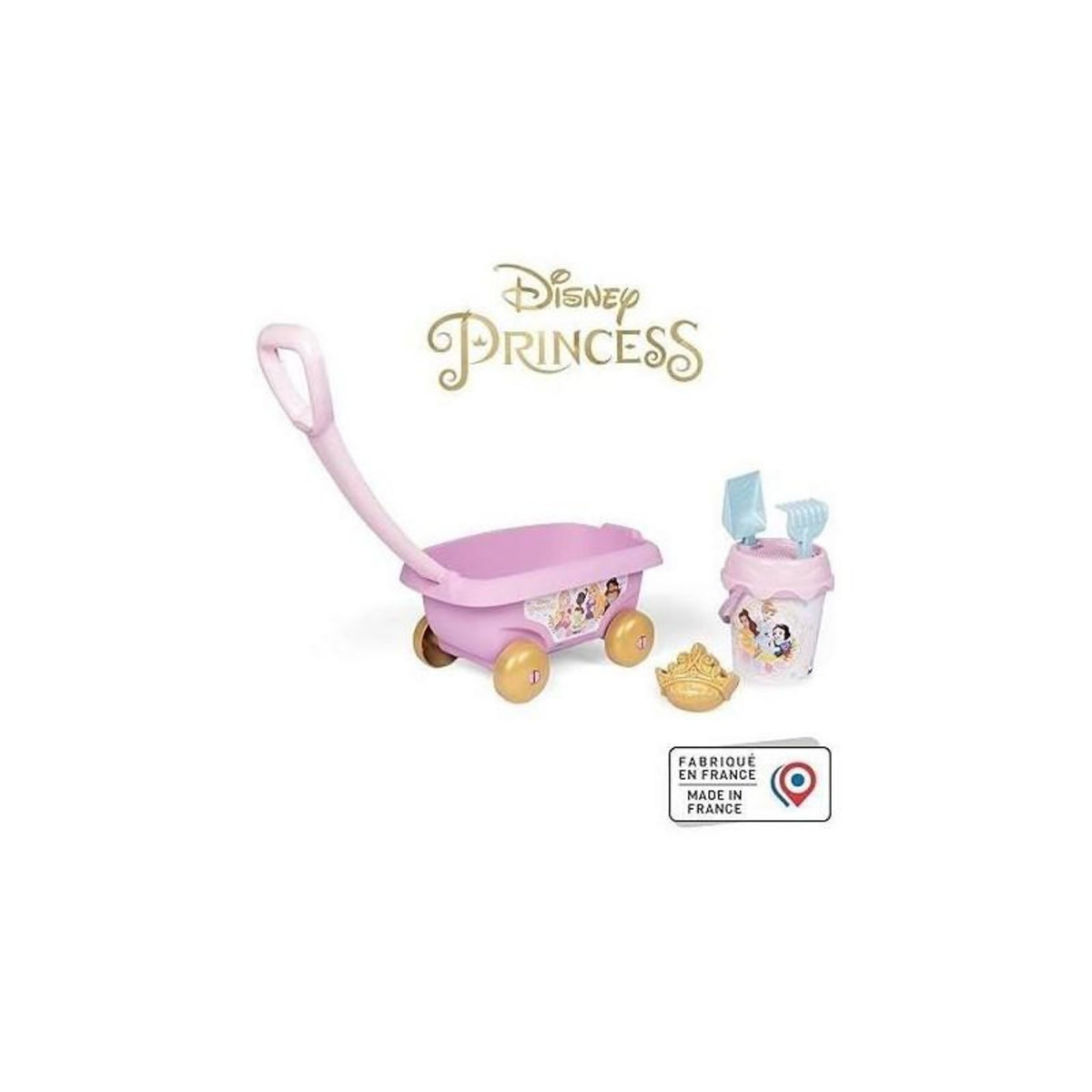 SMOBY Smoby - Disney Princesses - Chariot de plage avec seau +accessoires -