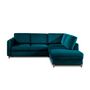 Voir la diapositive 6 : LISA DESIGN Brooke - canapé d'angle droit - convertible - 5 places - en velours