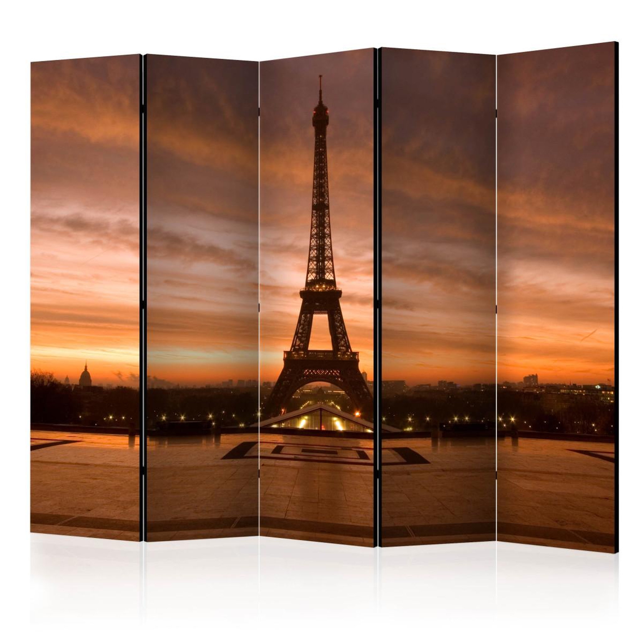 Paris Prix Paravent 5 volets  eiffel tower at dawn  172x225cm
