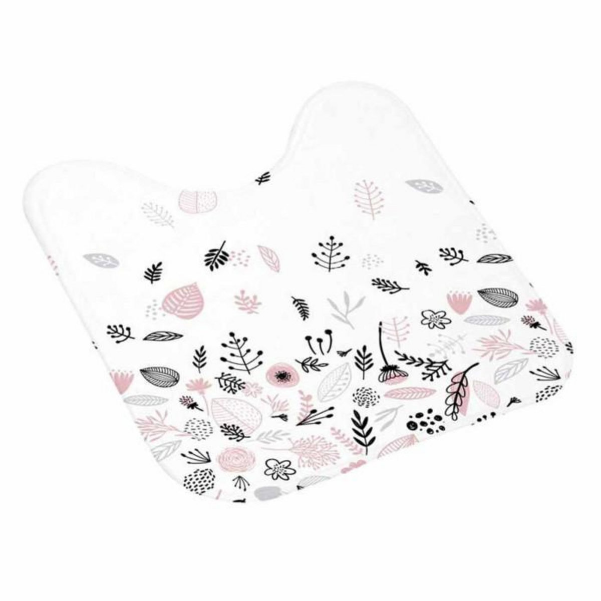 Paris Prix Tapis Contour WC  Botanica  45x45cm Blanc