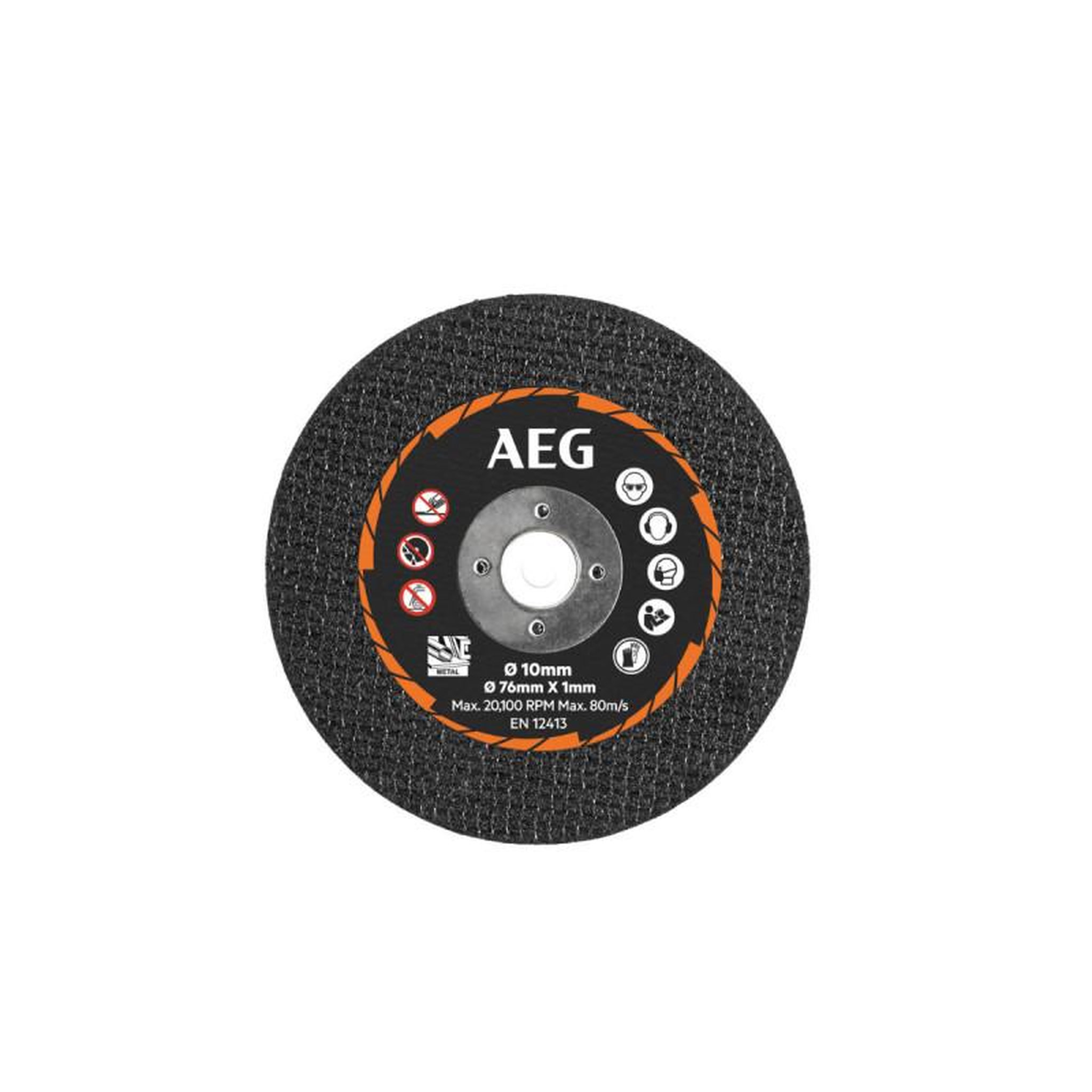 AEG 5 disques à tronçonner abrasifs aeg - 76mm - aakmmmc05