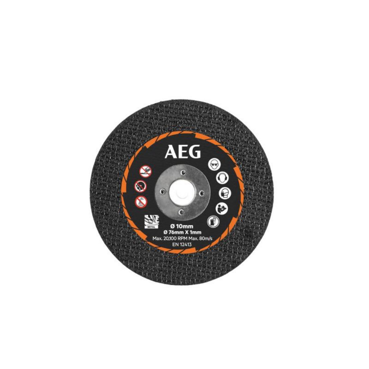 AEG 5 disques à tronçonner abrasifs AEG - 76mm - AAKMMMC05
