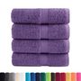 Voir la diapositive 2 : VIDAXL Serviettes de visage de qualité supérieure SOLUND 4 pcs violet