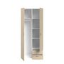 Voir la diapositive 4 : Armoire 2 portes 2 tiroirs L81cm DAISY