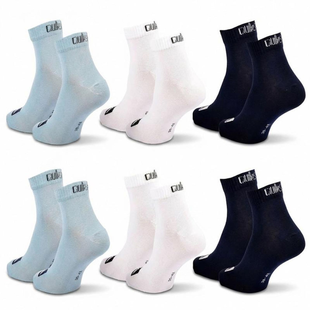 QUIKSILVER Quiksilver Pack de Chaussettes Homme QUARTER– Lot 6 Paires Sport