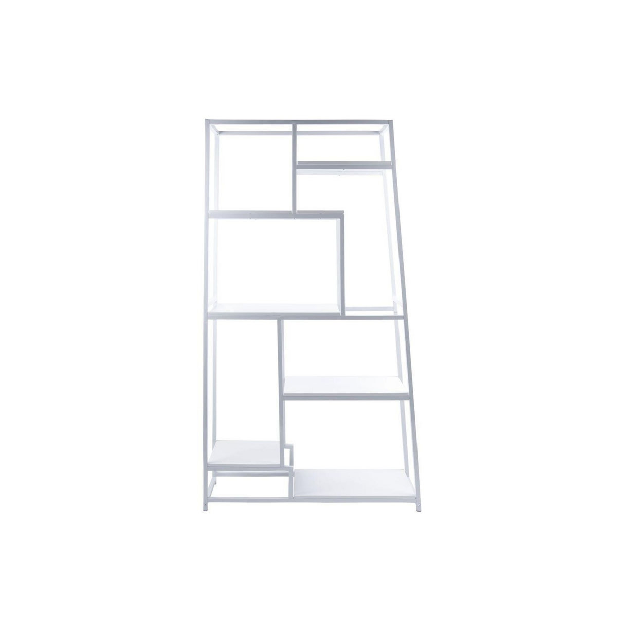 PRESENT TIME Bibliothèque Fushion asymétrique - Blanc