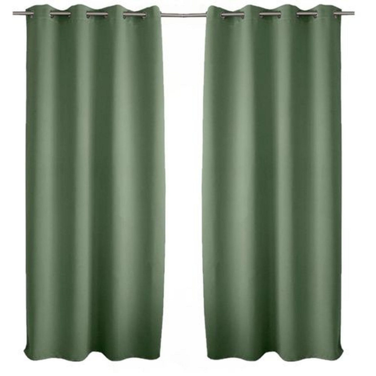 TOILINUX Lot de 2 Rideaux occultants Basic à 8 œillets