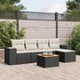Voir la diapositive 1 : VIDAXL Salon de jardin 6 pcs avec coussins noir resine tressee
