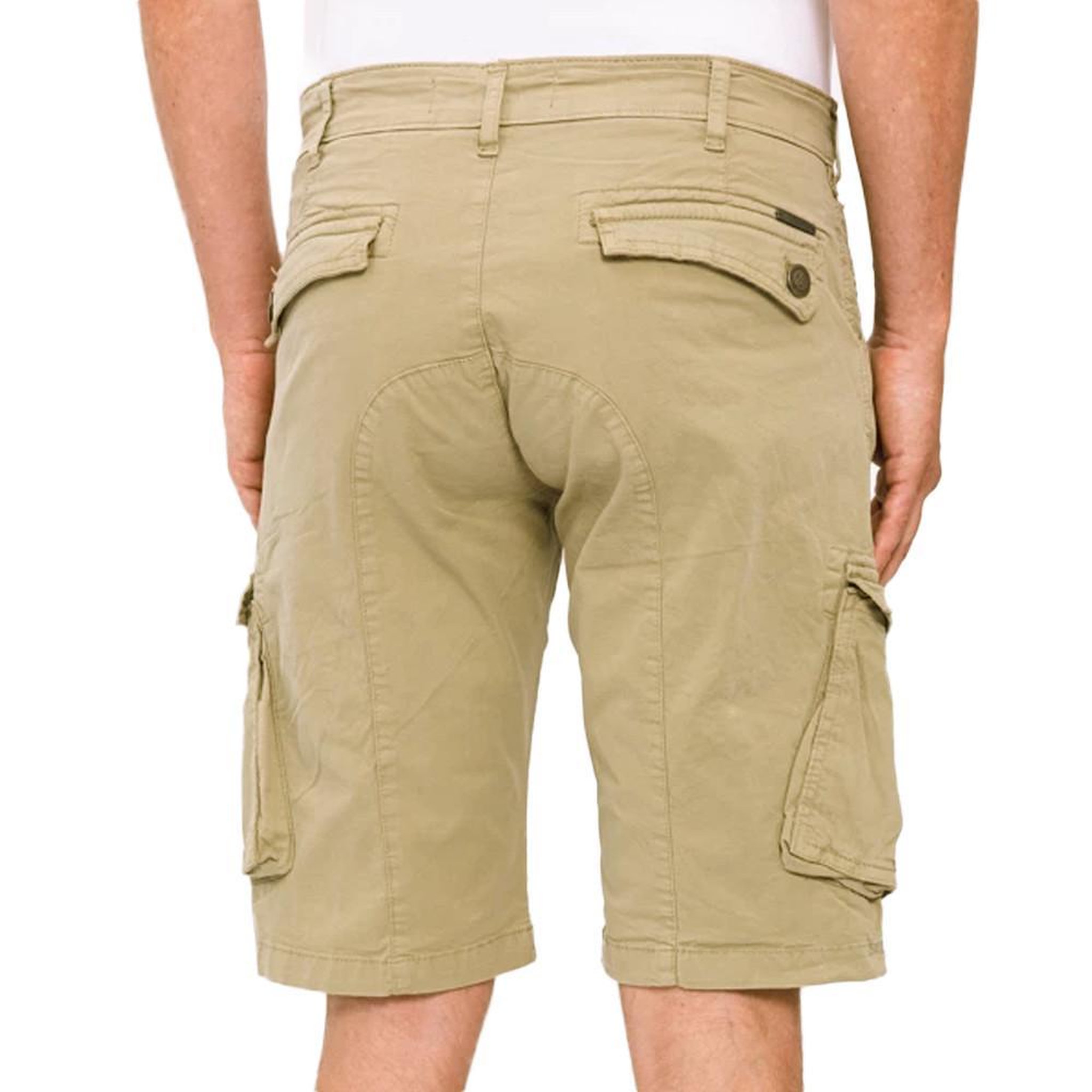 Voir la diapositive 3 : PANAME BROTHERS Bermuda cargo kaki homme paname brothers betty