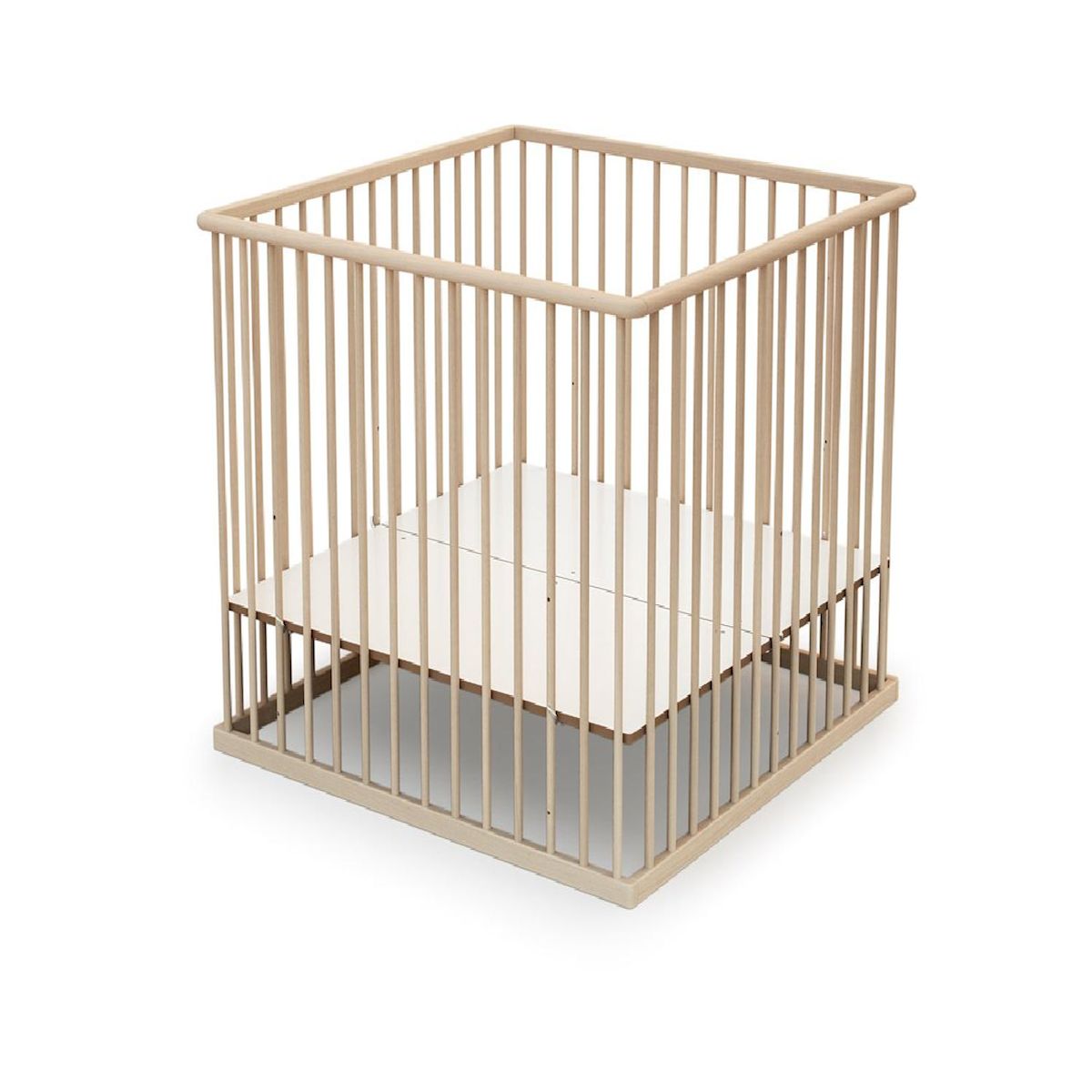 WEBABY Parc bébé en bois 100 x 100 cm