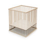 Voir la diapositive 2 : WEBABY Parc bébé en bois 100 x 100 cm