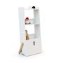 Voir la diapositive 5 : WEBABY Étagère enfant Pirate en bois - Blanc
