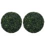 Voir la diapositive 1 : VIDAXL Boules de buis artificielles 2 pcs 52 cm