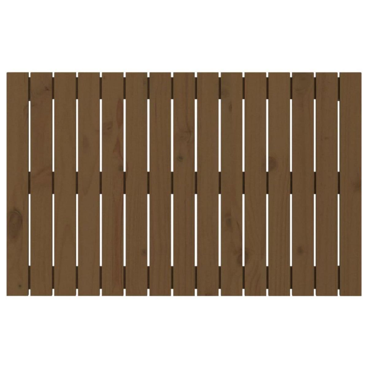 VIDAXL Tete de lit murale Marron miel 95,5x3x60 cm Bois massif de pin