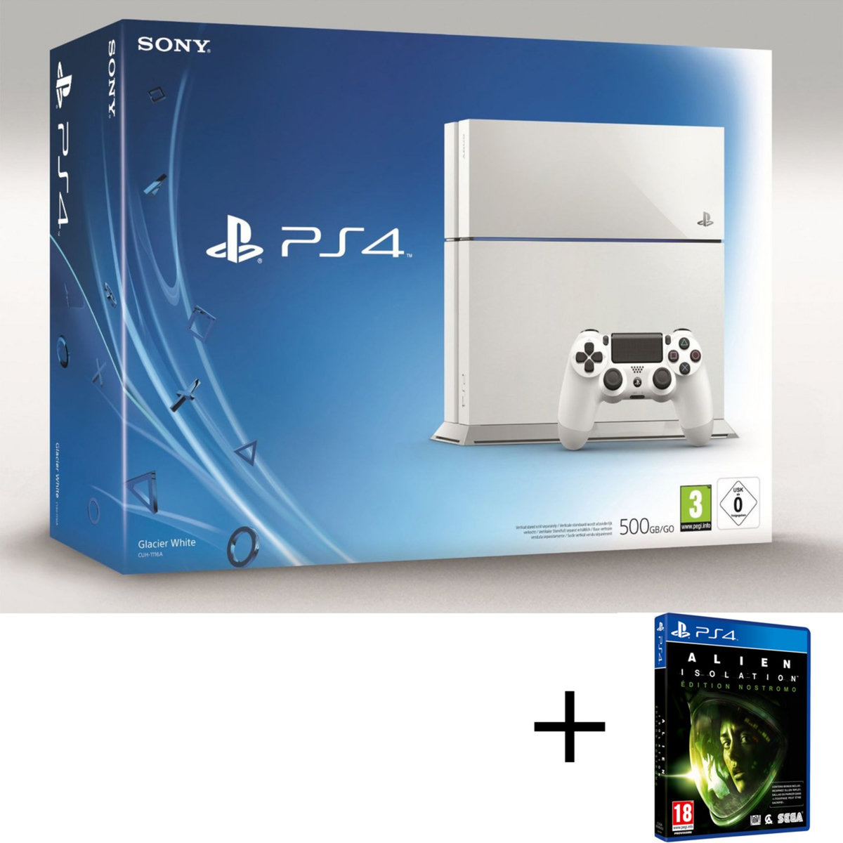 Console PS4 Blanche + Alien Isolation