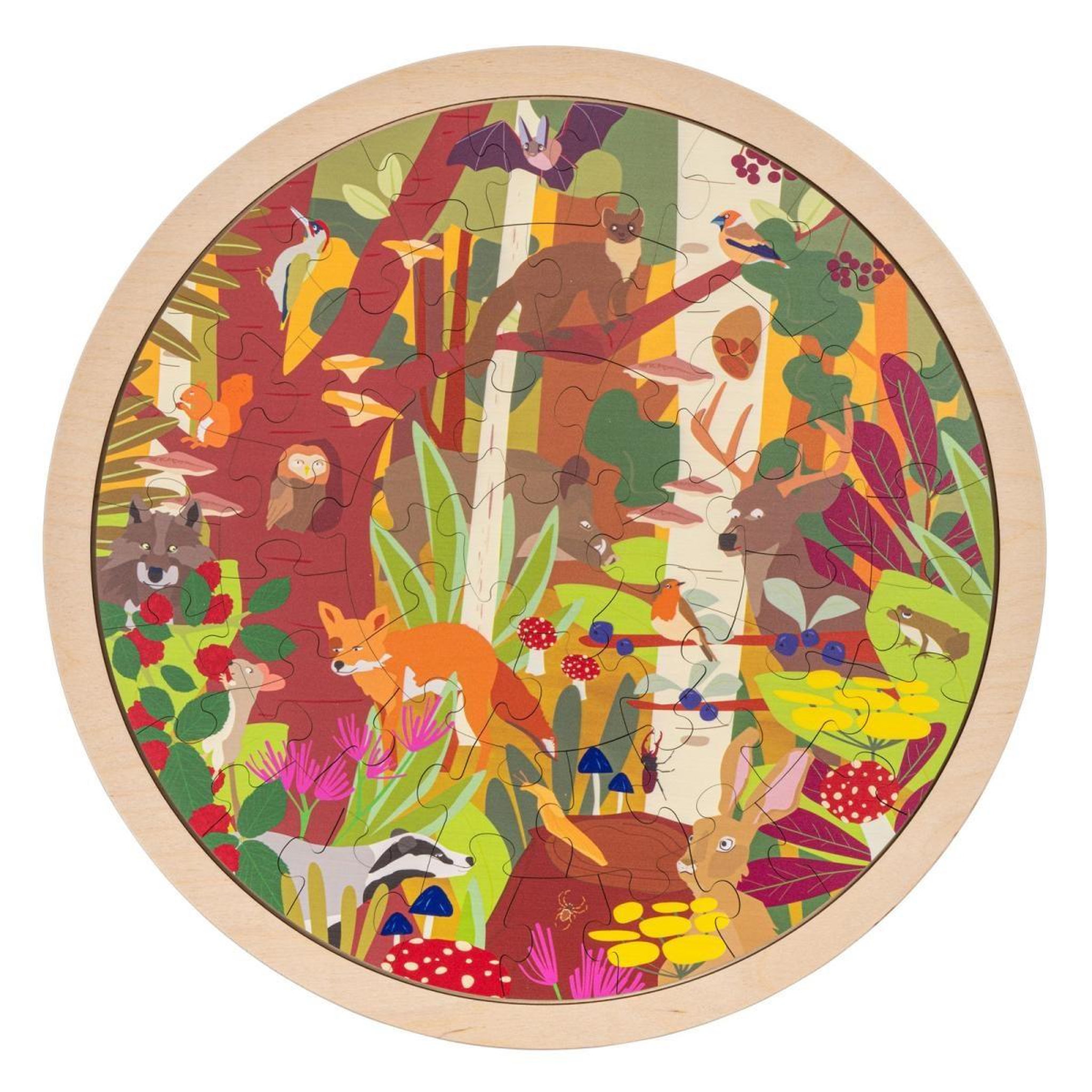 EDUCO Habitats - forêt — 49 pièces de puzzle