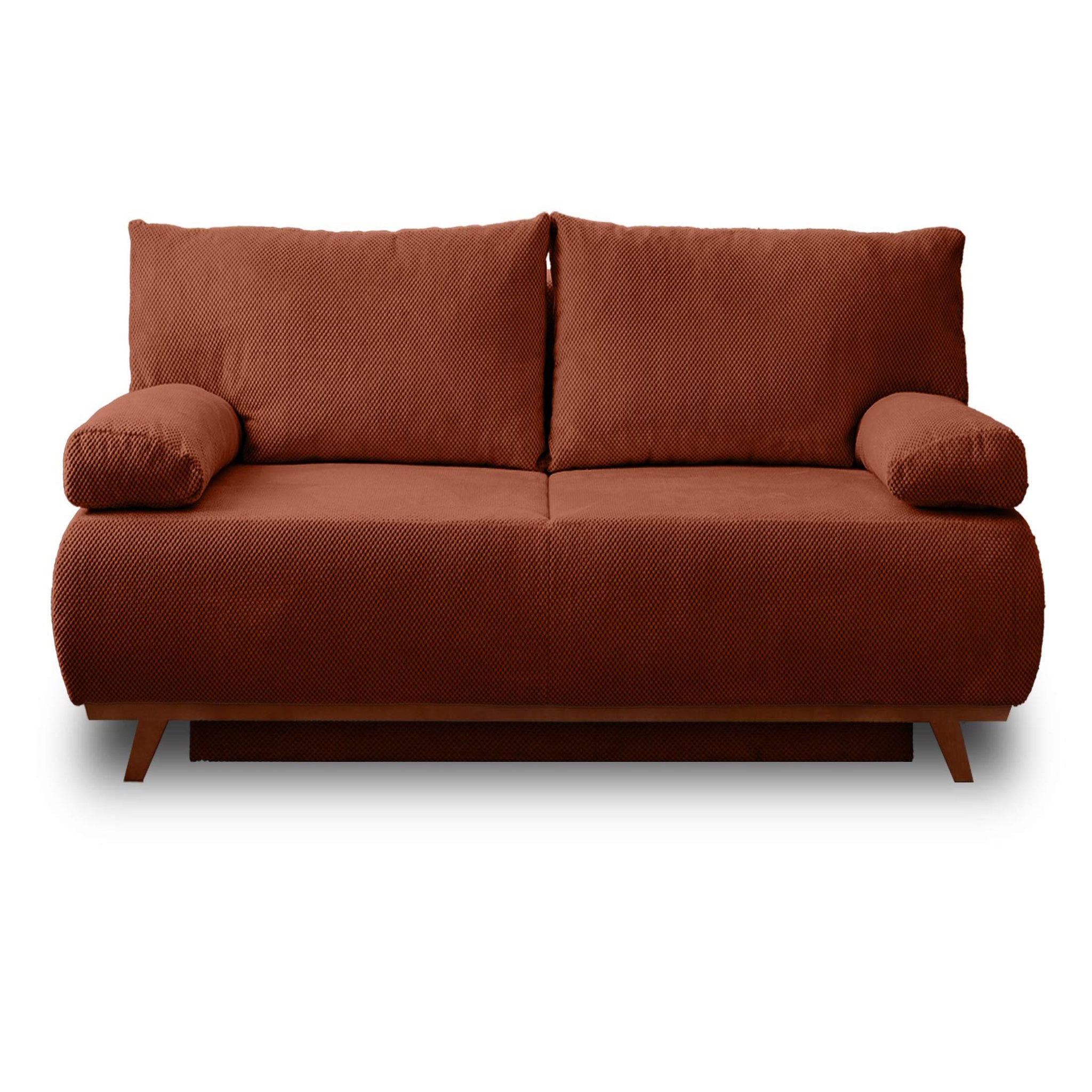 Voir la diapositive 1 : BEST MOBILIER Cristal - canapé 3 places - convertible avec coffre - en velours texturé
