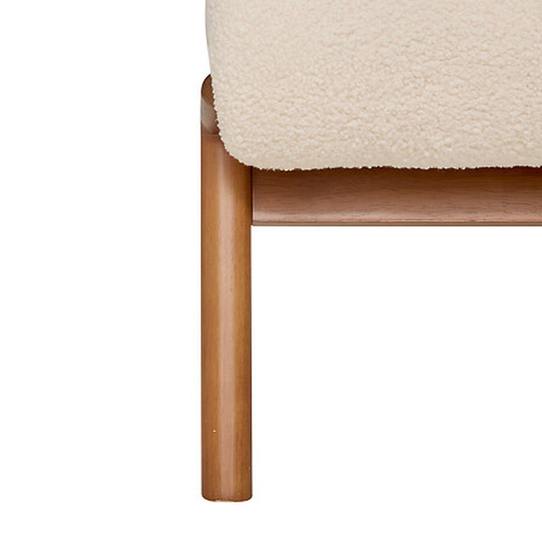 Voir la diapositive 3 : ATMOSPHERA Fauteuil en bouclette liora - ivoire
