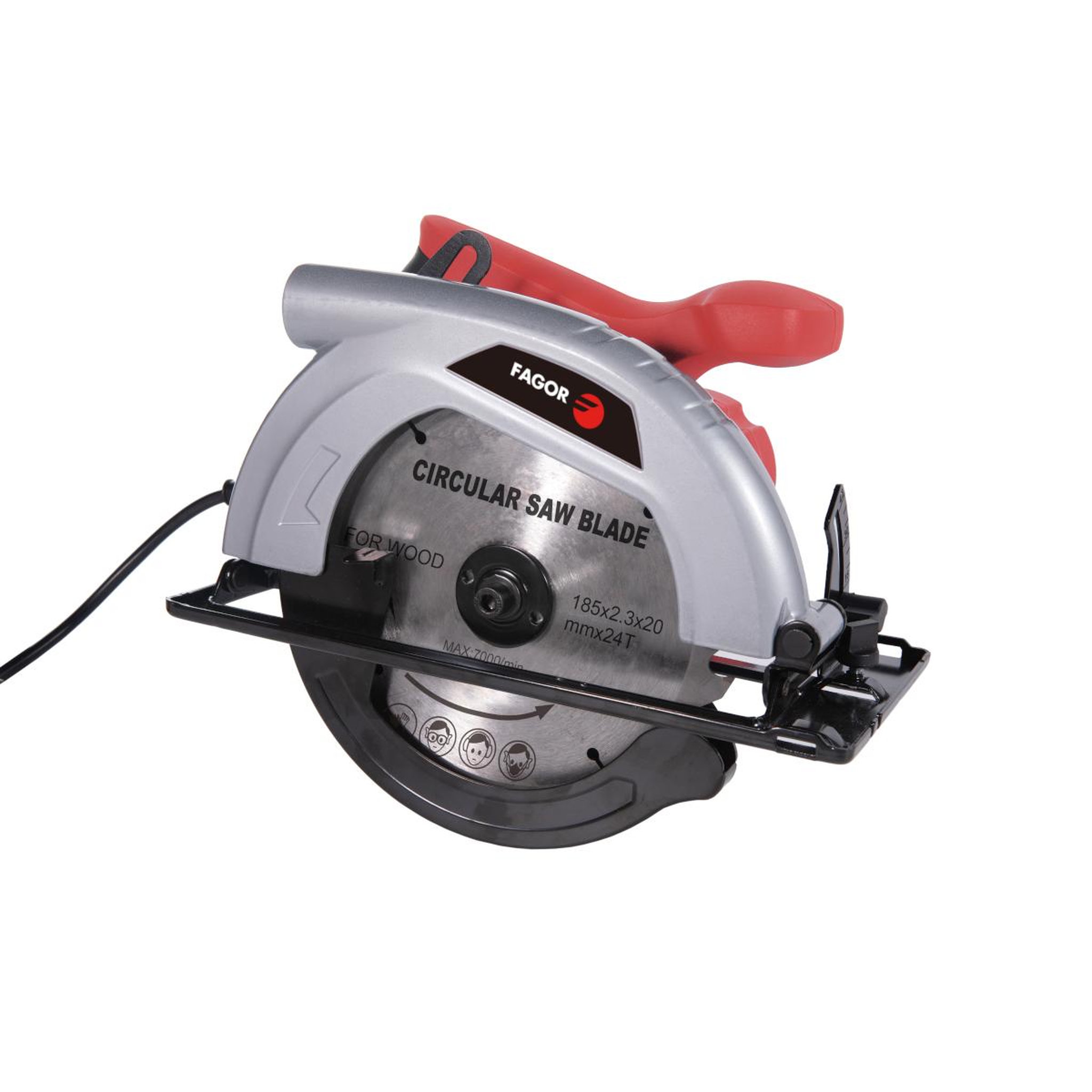 Voir la diapositive 2 : Fagor Scie circulaire filaire 1200w 4500 tours/min - fgscf31