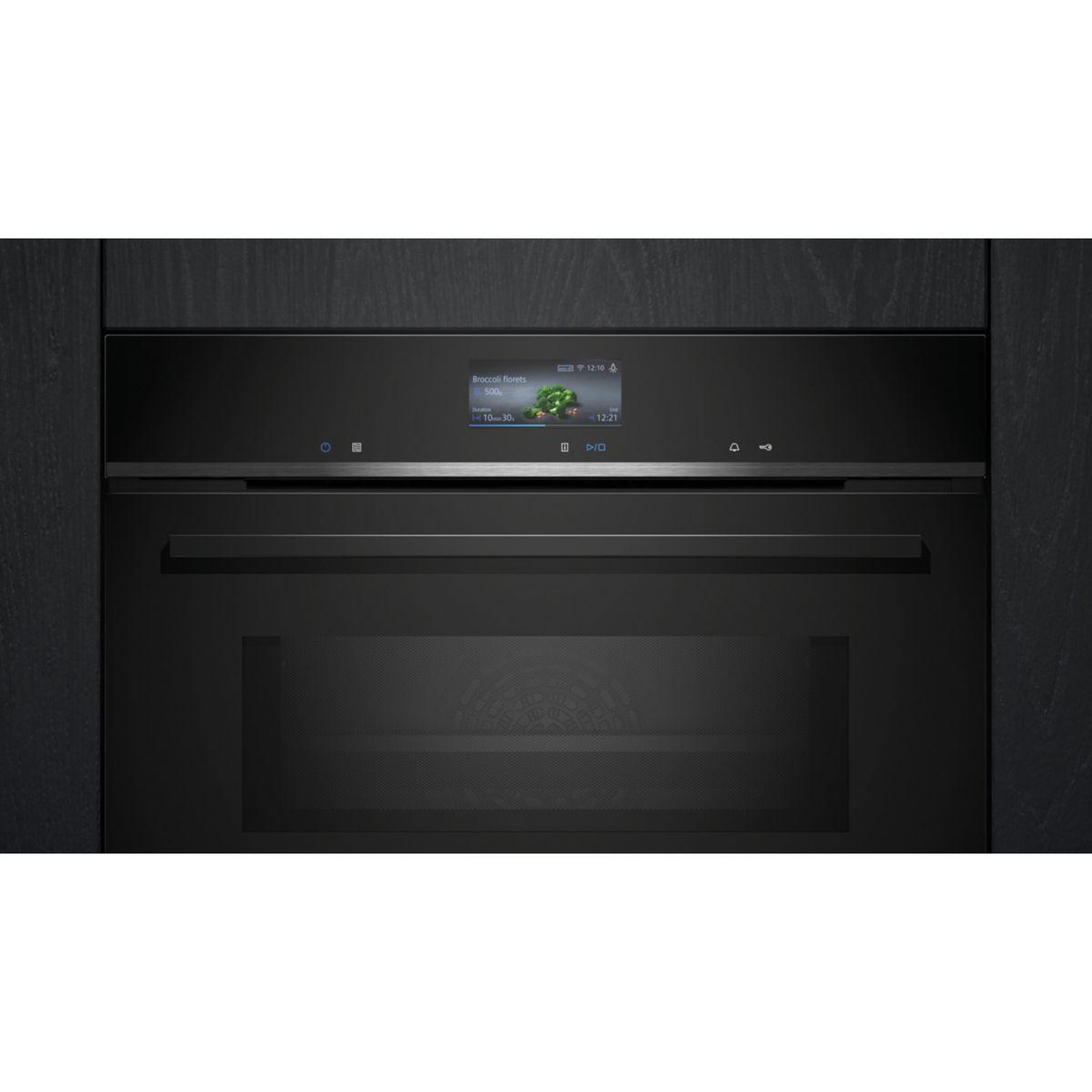 Voir la diapositive 2 : Siemens Micro ondes combiné encastrable cm776g1b1  série iq700 variospeed