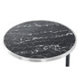 Voir la diapositive 2 : Paris Prix Table d'Appoint Design  Servant  62cm Argent & Noir