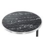 Voir la diapositive 2 : Paris Prix Table d'Appoint Design  Servant  62cm Argent & Noir