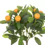  Plante Artificielle en Pot  Oranger  62cm Vert & Noir
