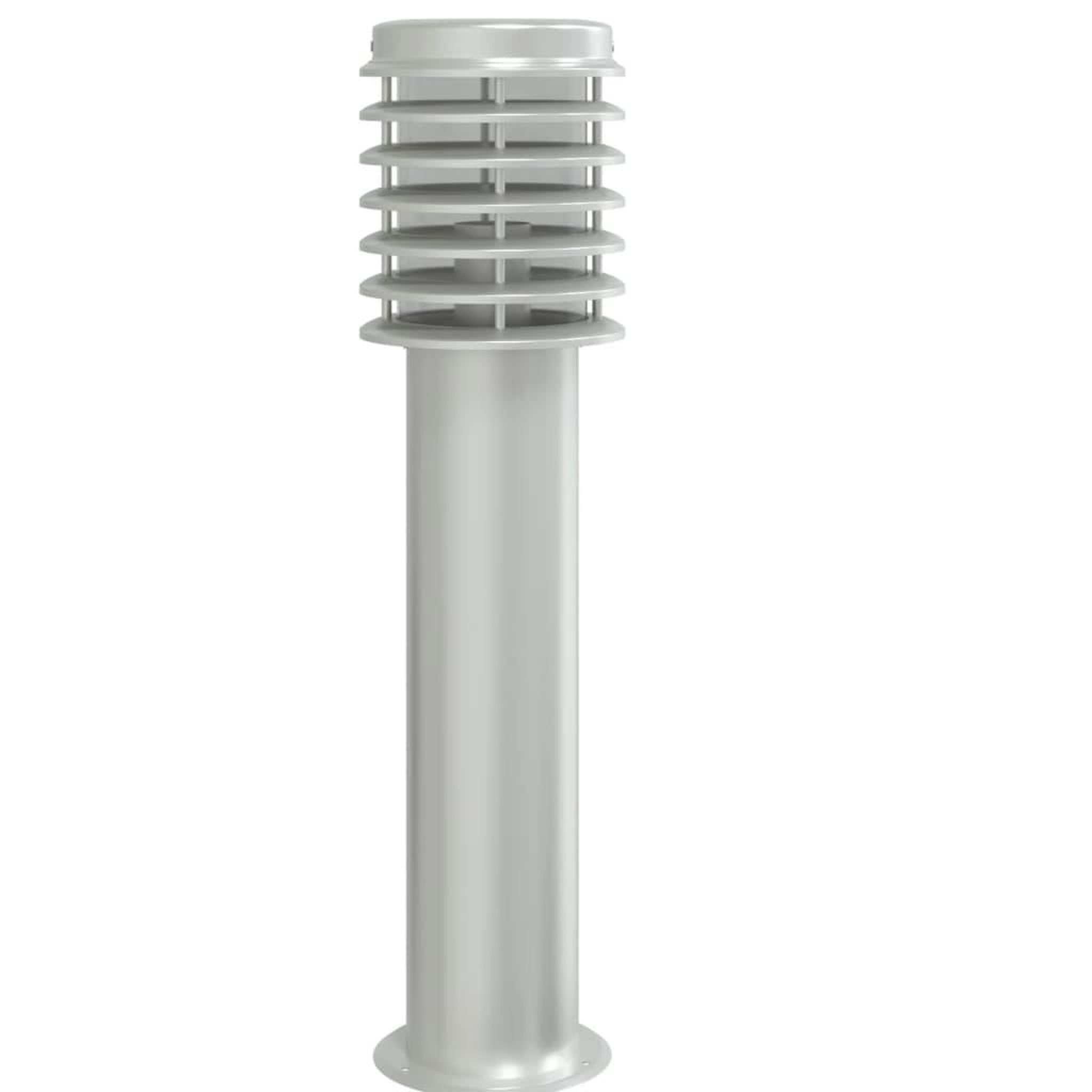 Voir la diapositive 4 : VIDAXL Lampadaire d'exterieur et sortie argente 60 cm acier inoxydable