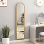 Voir la diapositive 4 : HOMCOM Miroir sur pied et mural pleine longueur 40 x 160 cm cadre pied effet pierre