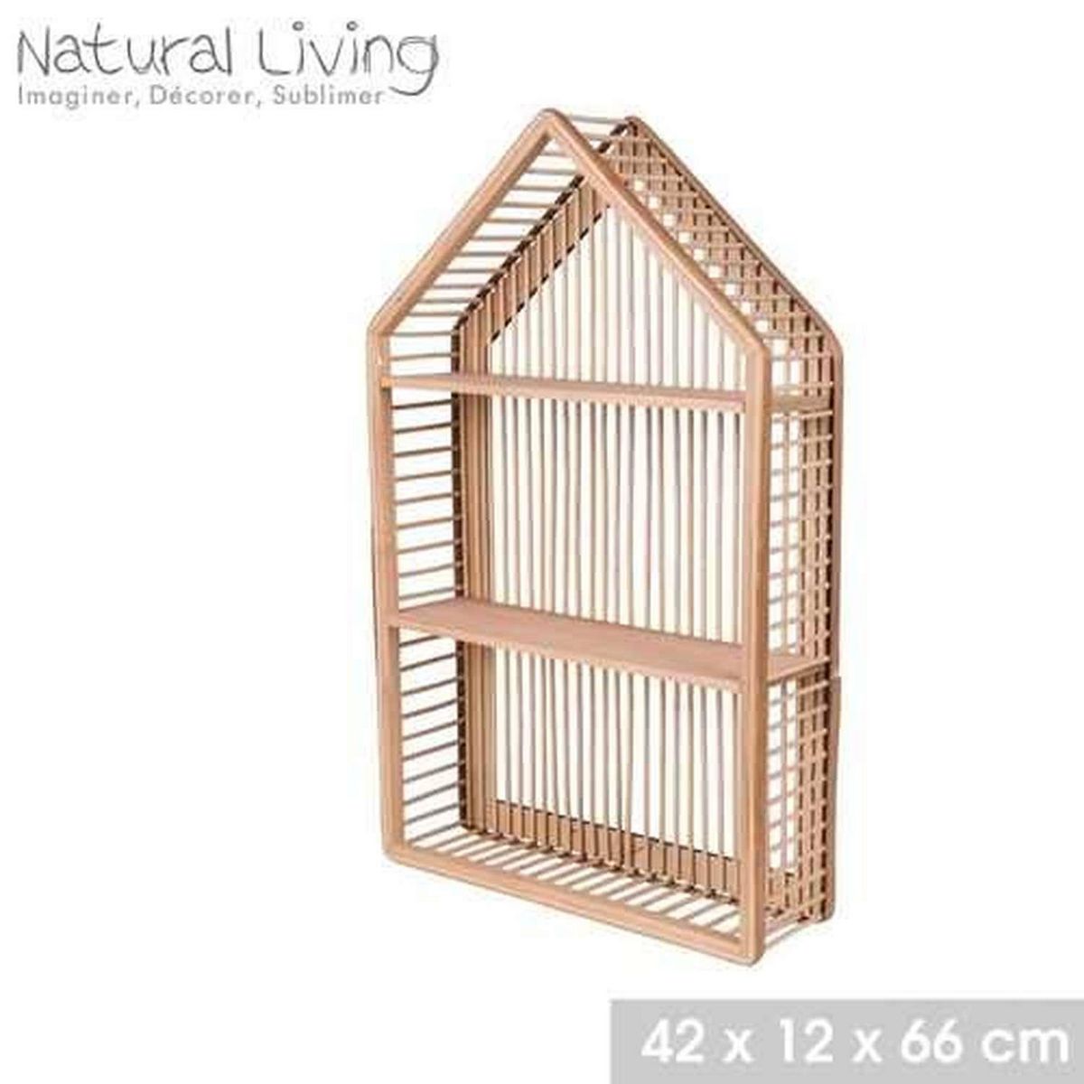 URBAN LIVING Etagère maison 2 niveaux en bois