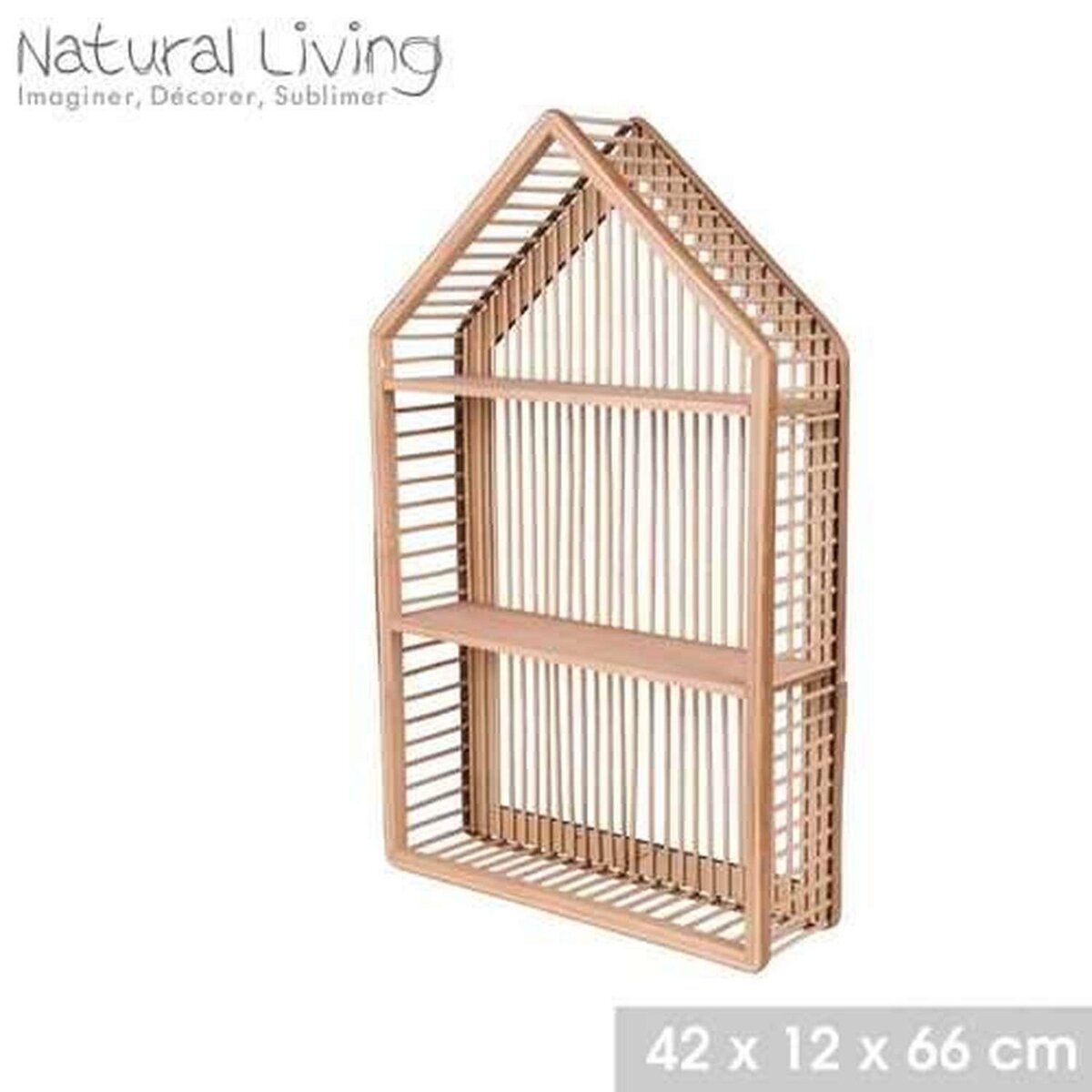 URBAN LIVING Etagère maison 2 niveaux en bois