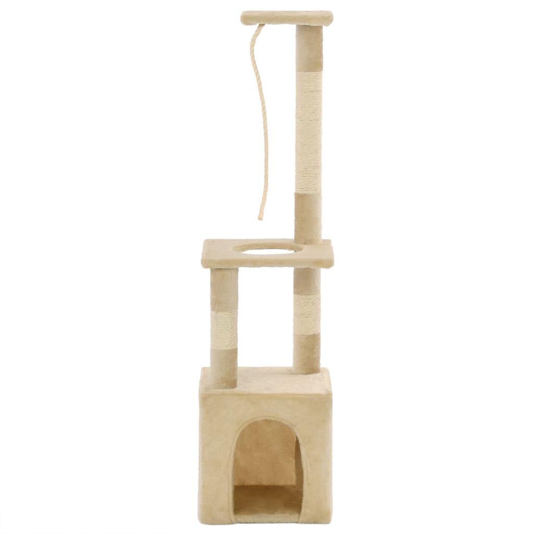 Voir la diapositive 2 : VIDAXL Arbre a chat avec griffoirs en sisal 109 cm Beige