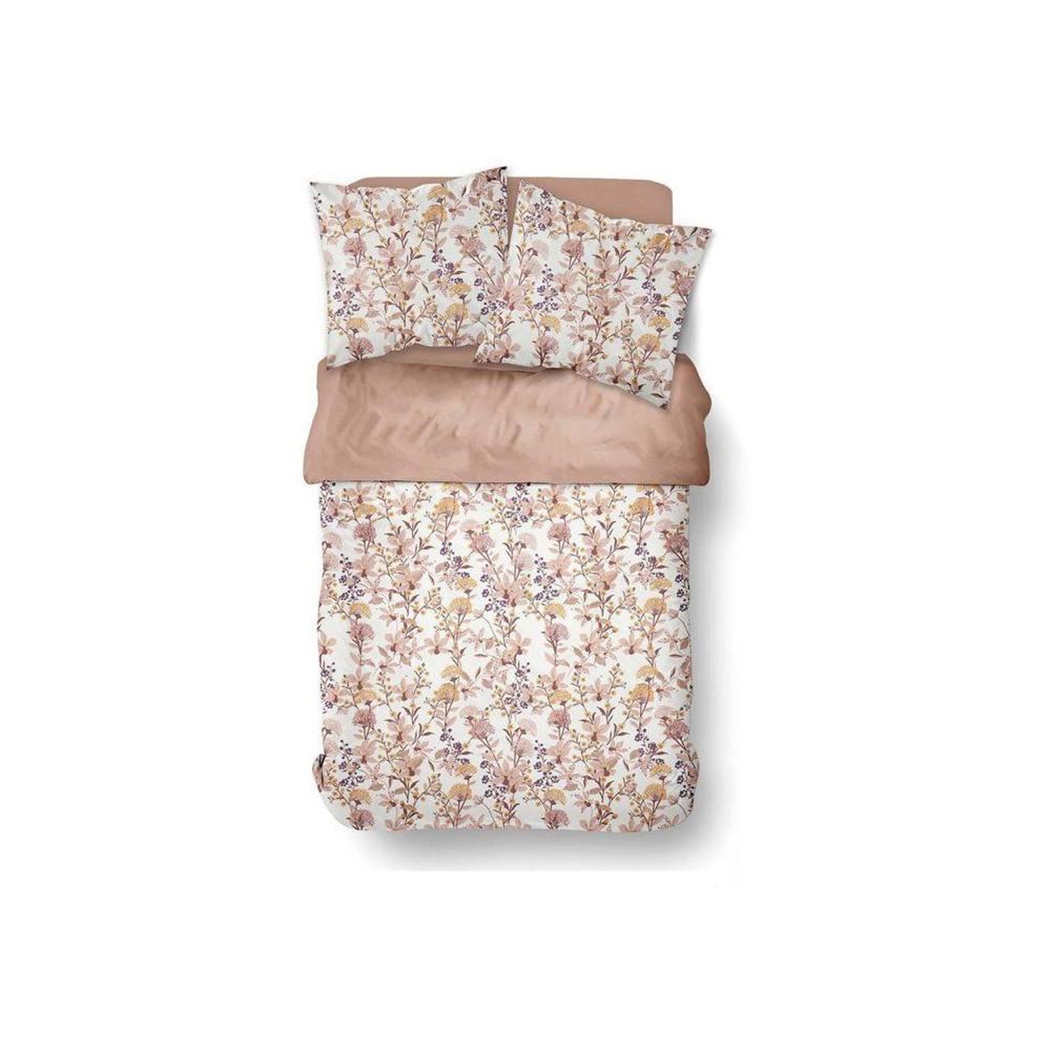 Voir la diapositive 4 : Today Parure housse de couette today sunshine imprimé floral rose, réversible 260 x 240 cm avec 2 taies 63 x 63 cm