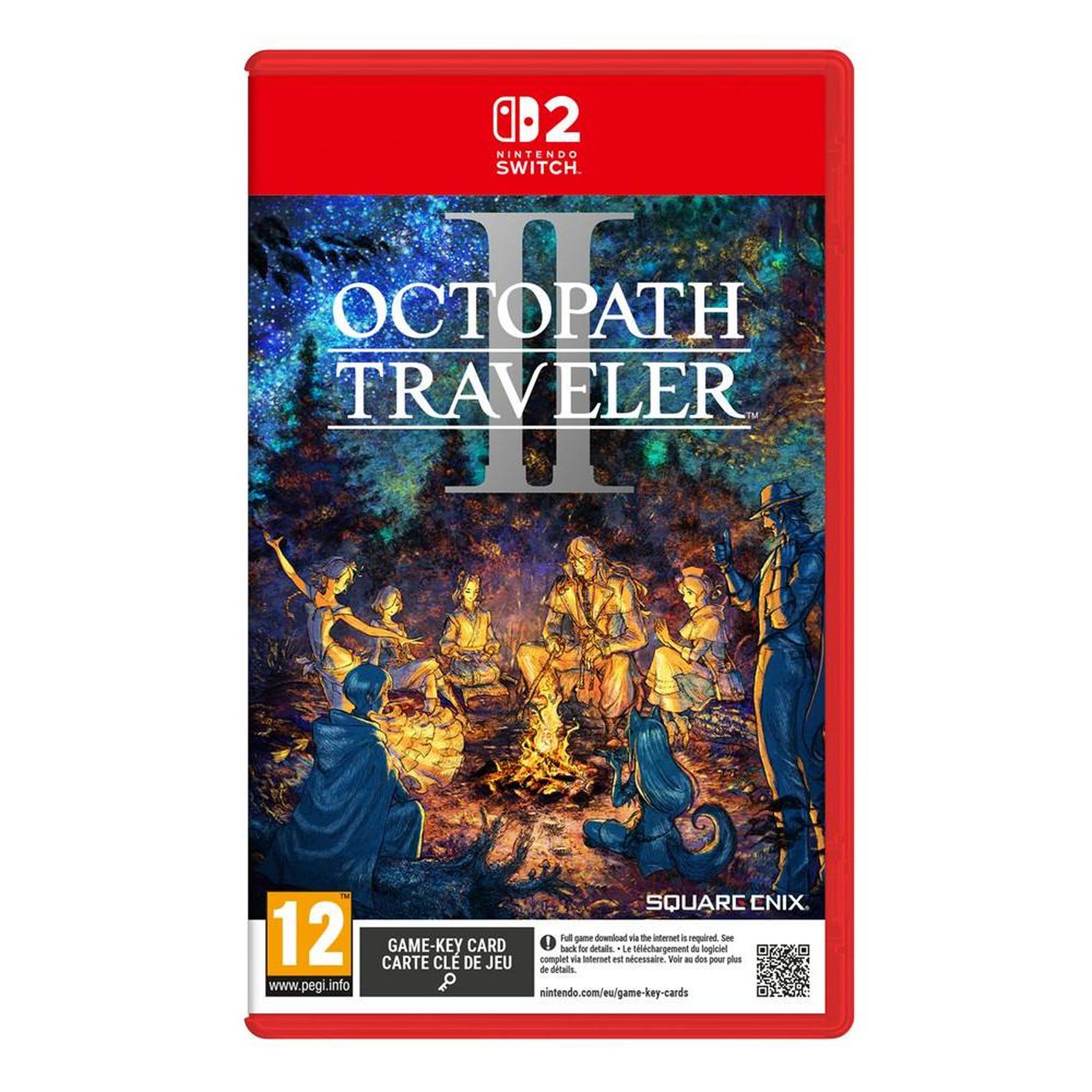 SQUARE ENIX Jeu RPG HD-2D Octopath Traveler II Standard Edition sur Nintendo Switch 2, Solistia et huit héros