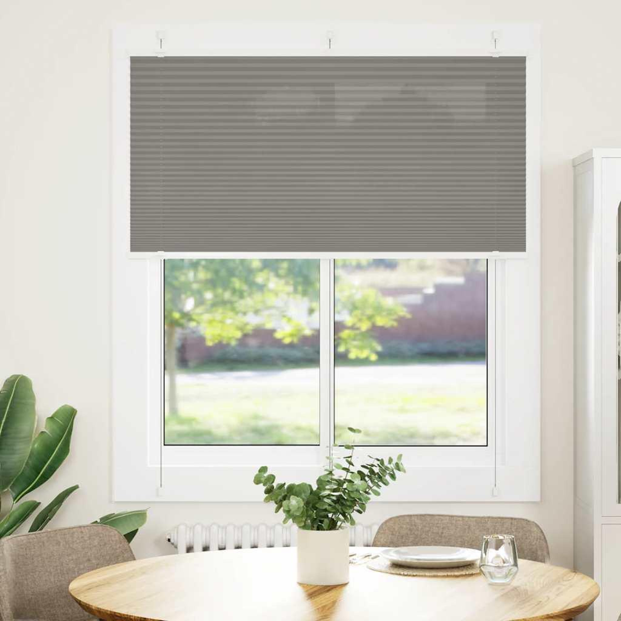 VIDAXL Store plisse anthracite 115x100 cm largeur du tissu 114,4 cm