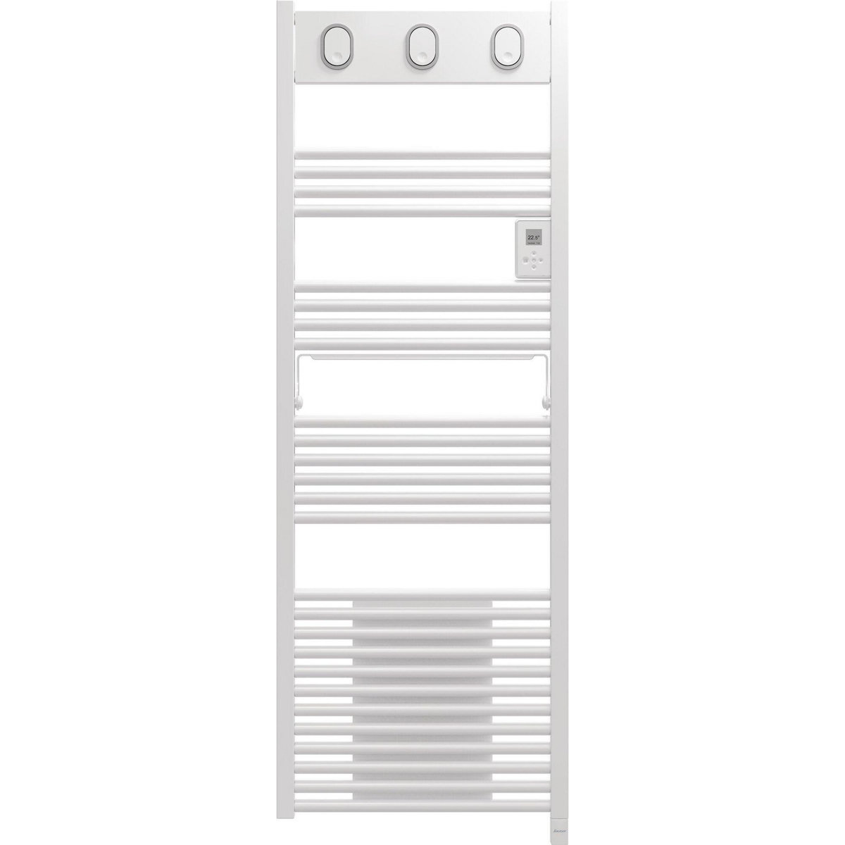 Sauter Sèche-serviettes électrique soufflant – MARAPI TACTILE BLANC - 1750 W – Vertical – Inertie fluide – Thermostat électronique – Écran digital