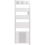 Sauter Sèche-serviettes électrique soufflant – MARAPI TACTILE BLANC - 1750 W – Vertical – Inertie fluide – Thermostat électronique – Écran digital