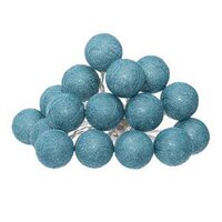 Guirlande Led Secteur 20 Boules bleues D6cm - Guirlande Pas Cher