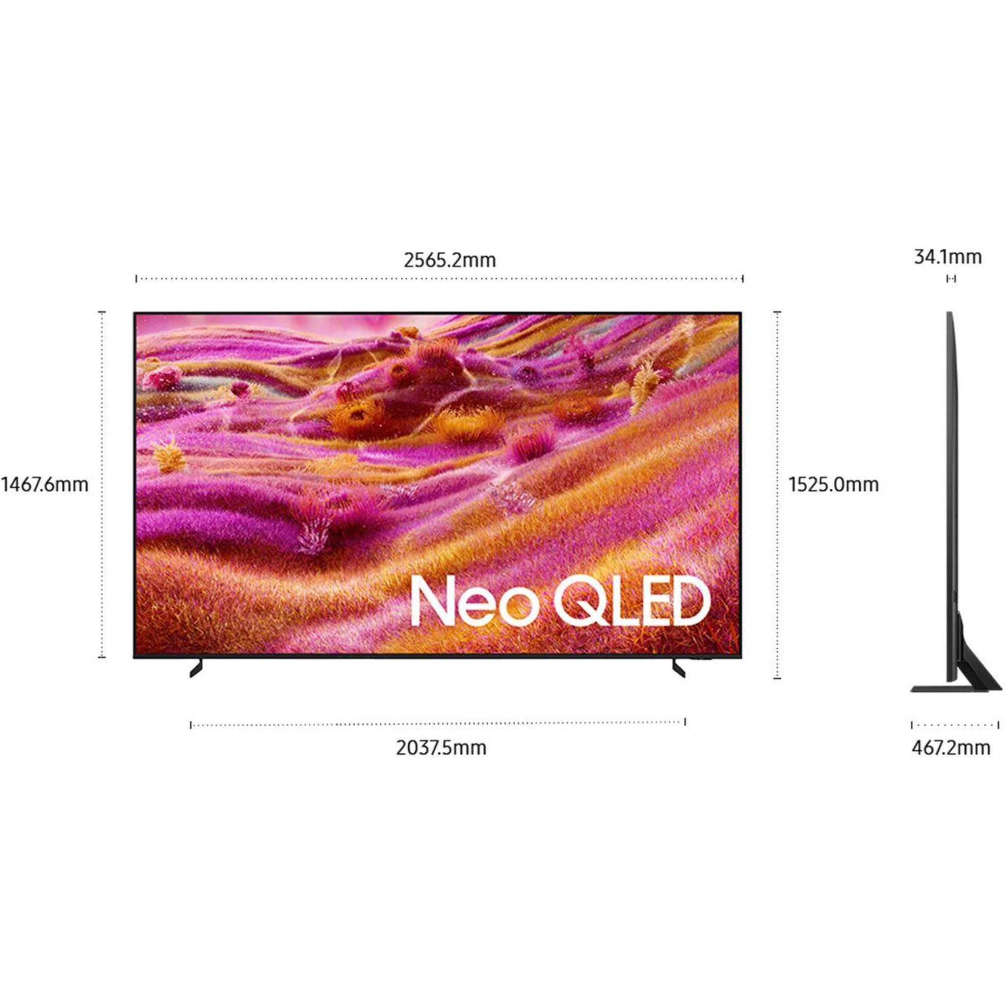 Voir la diapositive 2 : Samsung Tv mini led tq115qn90f 2025 - 115 pouces ( 291 cm )