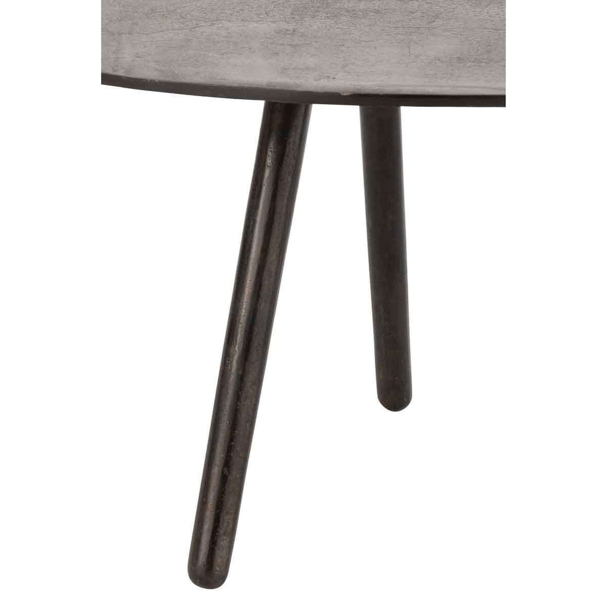 Voir la diapositive 2 : J-LINE Table basse design  goutte  90cm noir