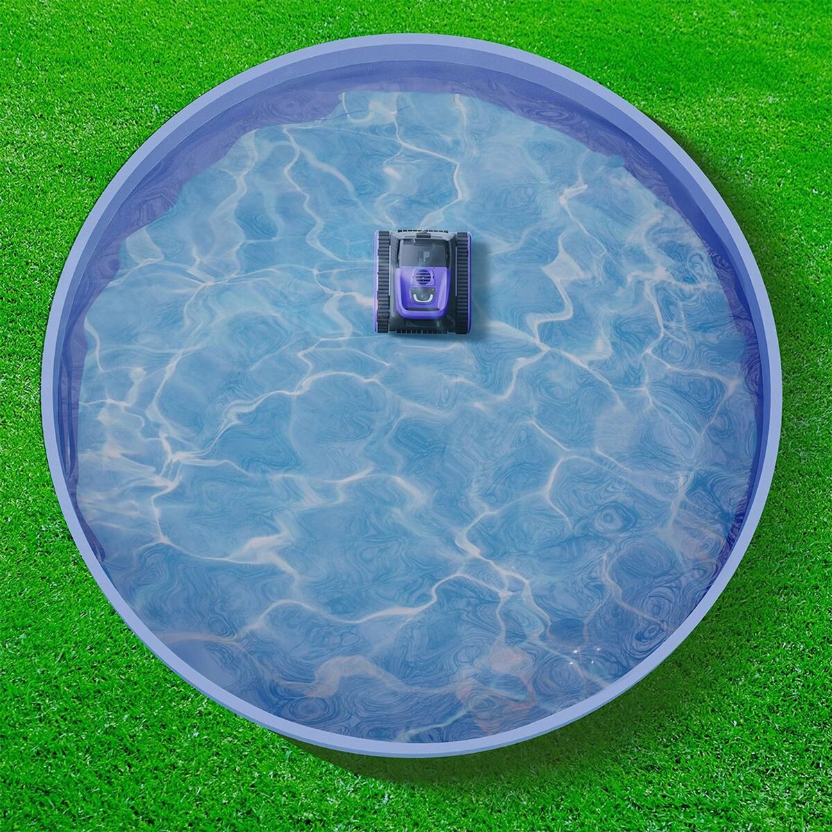 MAYTRONICS Robot aspirateur sans fil, couverture complète grâce à sa navigation intelligente sonar, par à toutes les piscines jusqu'à 10m - sonar f3