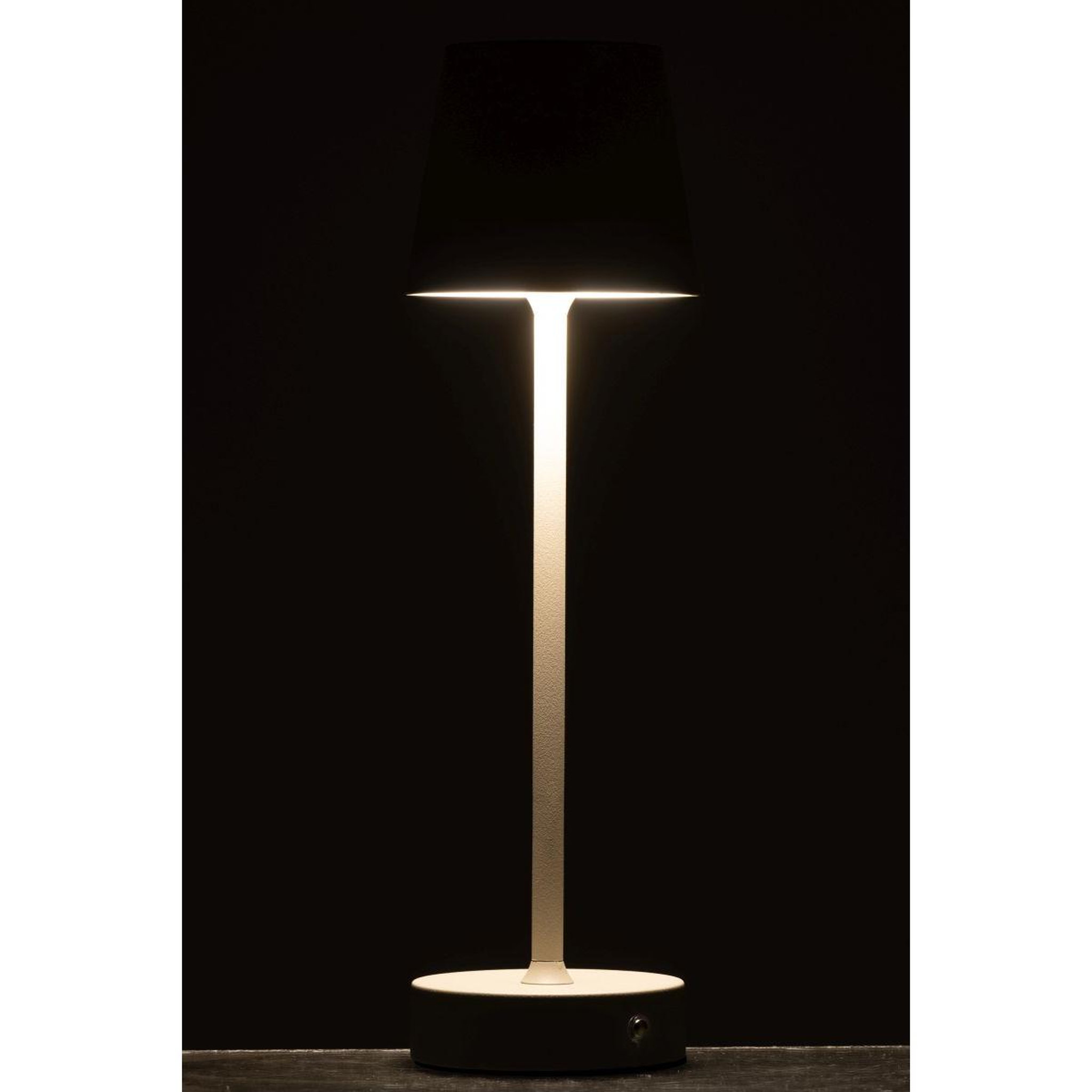 Voir la diapositive 4 : J-LINE Lampe à poser à led  goa  37cm taupe