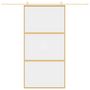 Voir la diapositive 3 : VIDAXL Porte coulissante dore 102,5x205cm verre ESG clair et aluminium