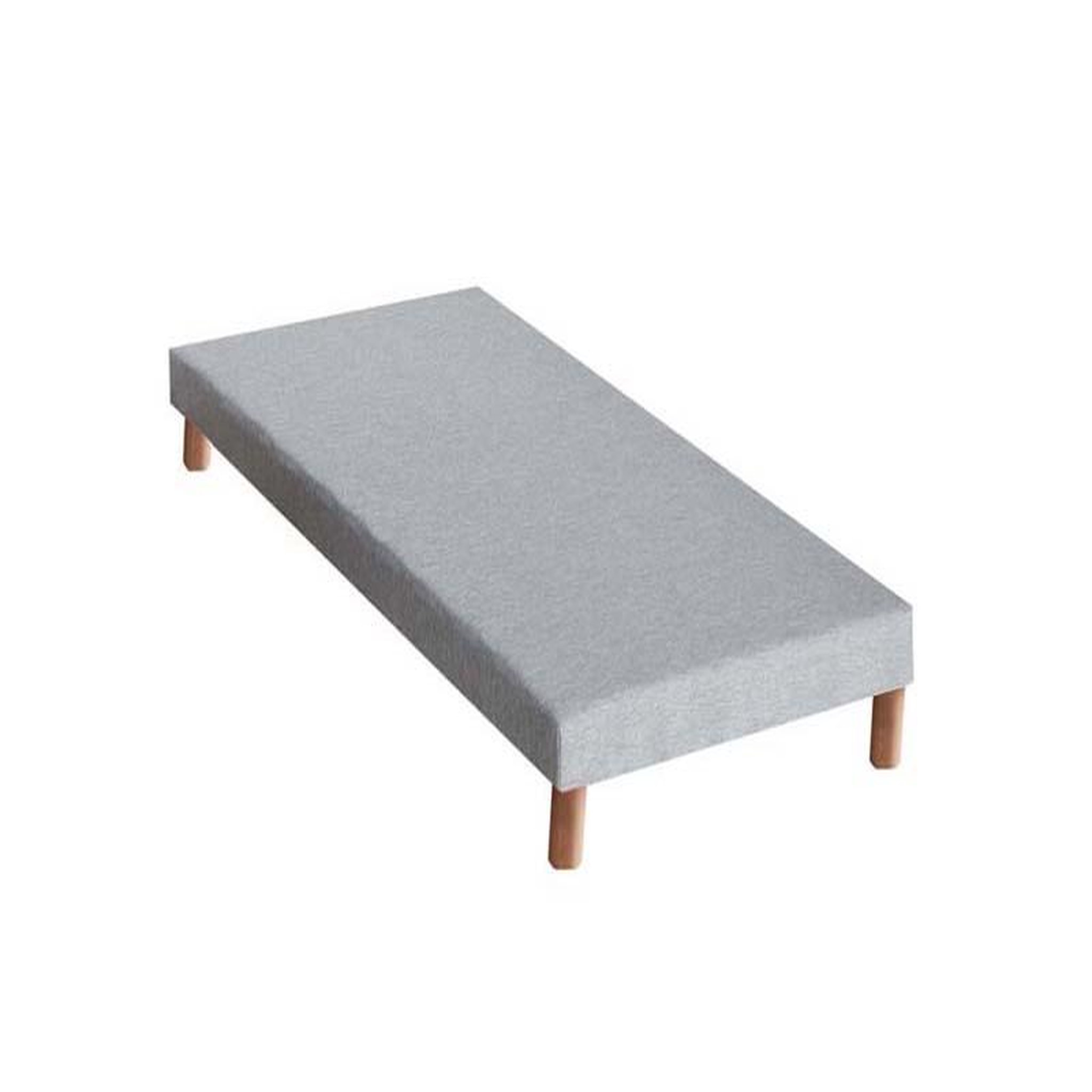 IDLITERIE Sommier tapissier à lattes gris chiné Made in France. Coloris disponibles : Gris