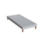 IDLITERIE Sommier tapissier à lattes gris chiné Made in France. Coloris disponibles : Gris
