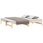 Voir la diapositive 3 : VIDAXL Lit coulissant sans matelas 2x(90x190) cm Bois de pin massif