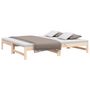 Voir la diapositive 3 : VIDAXL Lit coulissant sans matelas 2x(90x190) cm Bois de pin massif